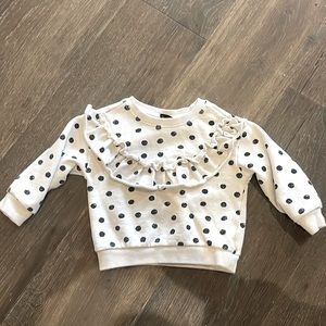 Polka dot sweatshirt